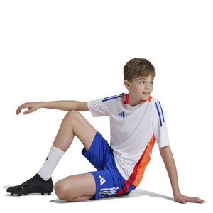 ADI JR TIRO 24 COMPETITION TR JERSEY WHITE/SOLAR RED