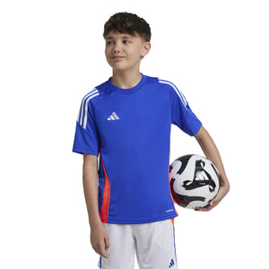ADI JR TIRO 24 TR JERSEY LUCID BLUE/SOLAR RED
