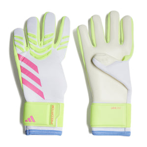 ADI PREDATOR GLOVE LEAGUE WHITE/LUCID LEMON/PINK