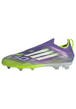 ADI JR F50 ELITE LL FG PURPLE RUSH/LUCID LEMON