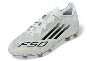 ADI JR F50 ELITE FG WHITE/CORE BLACK/GOLD
