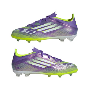 ADI JR F50 ELITE FG PURPLE RUSH/LUCID LEMON
