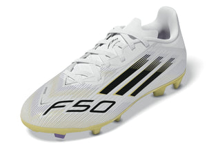 ADI JR F50 LEAGUE FG WHITE/CORE BLACK/GOLD