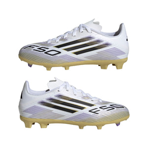 ADI JR F50 LEAGUE FG WHITE/CORE BLACK/GOLD