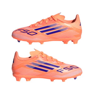 ADI JR F50 LEAGUE FG BEAM ORANGE/LUCID BLUE