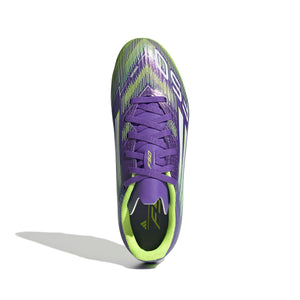 ADI JR F50 LEAGUE FG PURPLE RUSH/LUCID LEMON