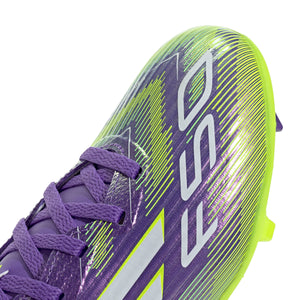 ADI JR F50 LEAGUE FG PURPLE RUSH/LUCID LEMON