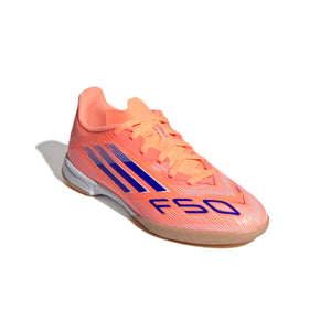 ADI JR F50 LEAGUE IC BEAM ORANGE/LUCID BLUE