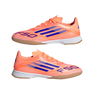 ADI JR F50 LEAGUE IC BEAM ORANGE/LUCID BLUE