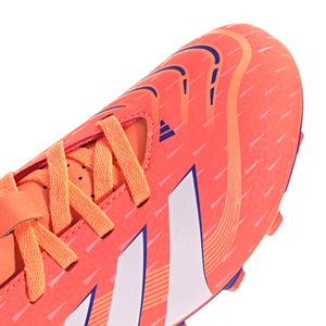 ADI JR PREDATOR CLUB FG SIGNAL CORAL/WHITE