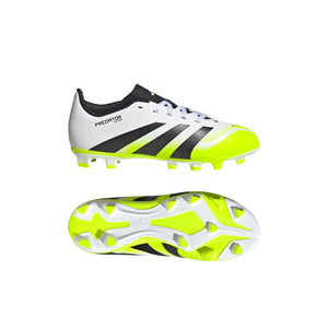ADI JR PREDATOR CLUB FG WHITE/BLACK/LUCID LEMON