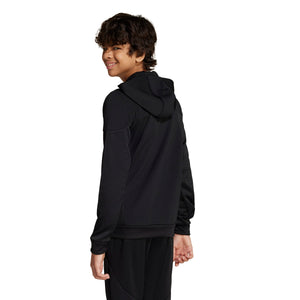 ADI JR TIRO 25 FULL ZIP HOODY BLACK