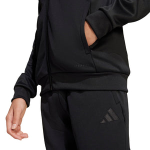 ADI JR TIRO 25 FULL ZIP HOODY BLACK