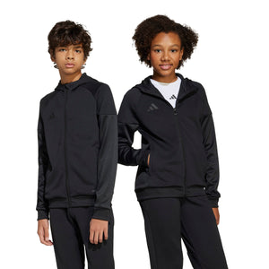 ADI JR TIRO 25 FULL ZIP HOODY BLACK