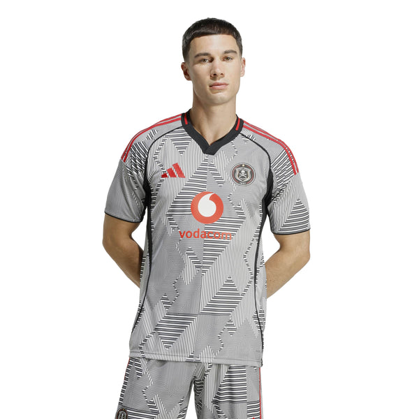ADI ORLANDO PIRATES 25-26 AWAY JERSEY BLACK/WHITE/RED
