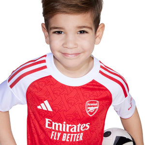 ADI JR ARSENAL 25-26 HOME MINIKIT SCARLET RED/WHITE