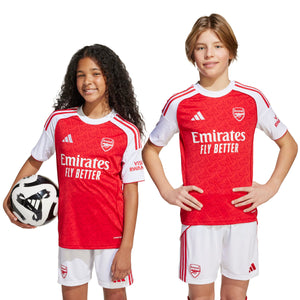 ADI JR ARSENAL 25-26 HOME JERSEY SCARLET RED/WHITE