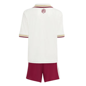 ADI JR ARSENAL 25-26 THIRD MINIKIT CLOUD WHITE/BURGUNDY