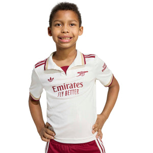 ADI JR ARSENAL 25-26 THIRD MINIKIT CLOUD WHITE/BURGUNDY