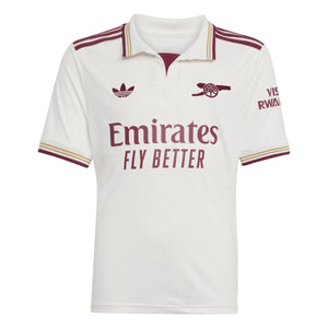 ADI JR ARSENAL 25-26 THIRD JERSEY CLOUD WHITE/BURGUNDY