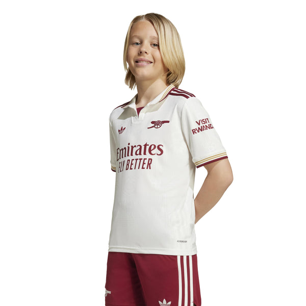 ADI JR ARSENAL 25-26 THIRD JERSEY CLOUD WHITE/BURGUNDY