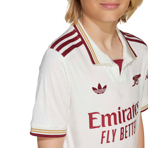 ADI JR ARSENAL 25-26 THIRD JERSEY CLOUD WHITE/BURGUNDY