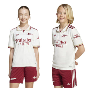 ADI JR ARSENAL 25-26 THIRD JERSEY CLOUD WHITE/BURGUNDY