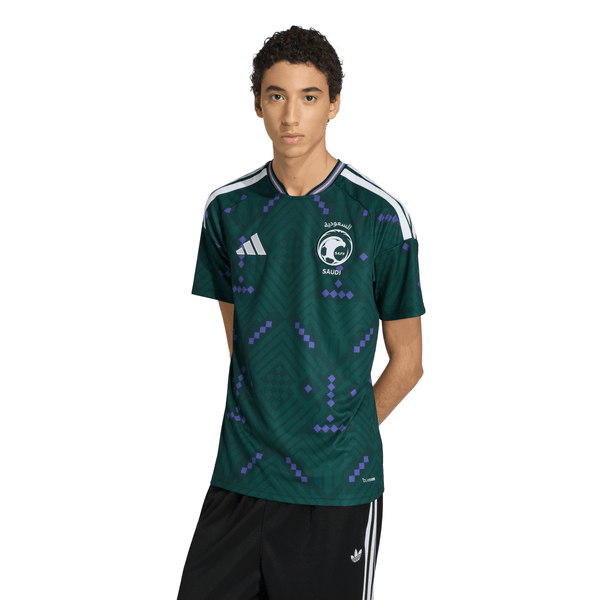 ADI SAUDI ARABIA WC26 HOME JERSEY AURORA IVY/WHITE