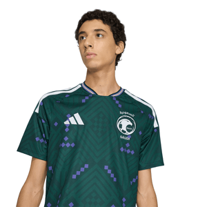 ADI SAUDI ARABIA WC26 HOME JERSEY AURORA IVY/WHITE