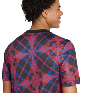 ADI LYON 25-26 PRE-MATCH JERSEY BLACK/RED/BLUE