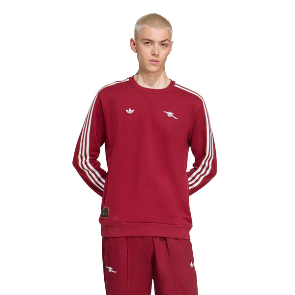 ADI ARSENAL 25-26 ICON SWEATER BURGUNDY