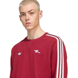 ADI ARSENAL 25-26 ICON SWEATER BURGUNDY