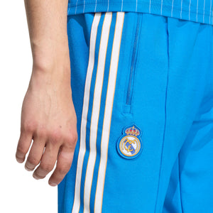 ADI REAL 25-26 ICON TRACK PANT BLUE BIRD/WHITE