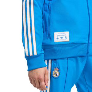 ADI REAL 25-26 ICON TRACK JACKET BLUE BIRD/WHITE