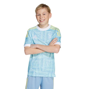 ADI JR JUVE 25-26 AWAY JERSEY ASH BLUE