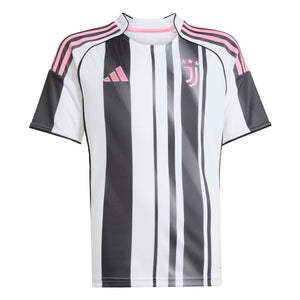 ADI JR JUVE 25-26 HOME JERSEY WHITE/BLACK/PINK