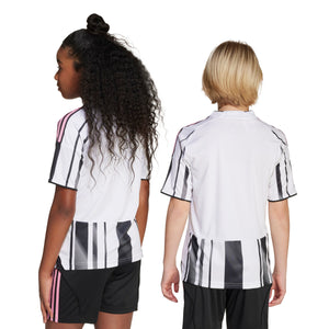 ADI JR JUVE 25-26 HOME JERSEY WHITE/BLACK/PINK