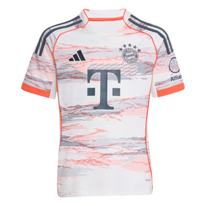 ADI JR BAYERN 25-26 AWAY JERSEY WHITE/GREY/RED