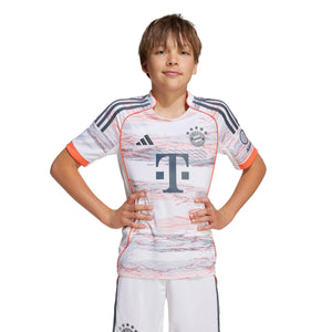 ADI JR BAYERN 25-26 AWAY JERSEY WHITE/GREY/RED