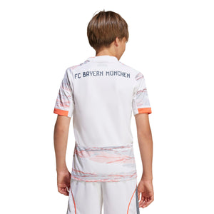 ADI JR BAYERN 25-26 AWAY JERSEY WHITE/GREY/RED