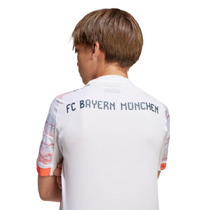 ADI JR BAYERN 25-26 AWAY JERSEY WHITE/GREY/RED