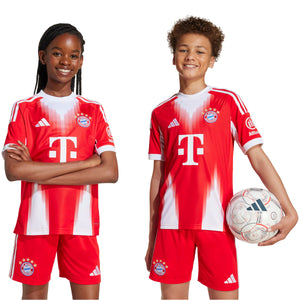 ADI JR BAYERN 25-26 HOME JERSEY RED/WHITE