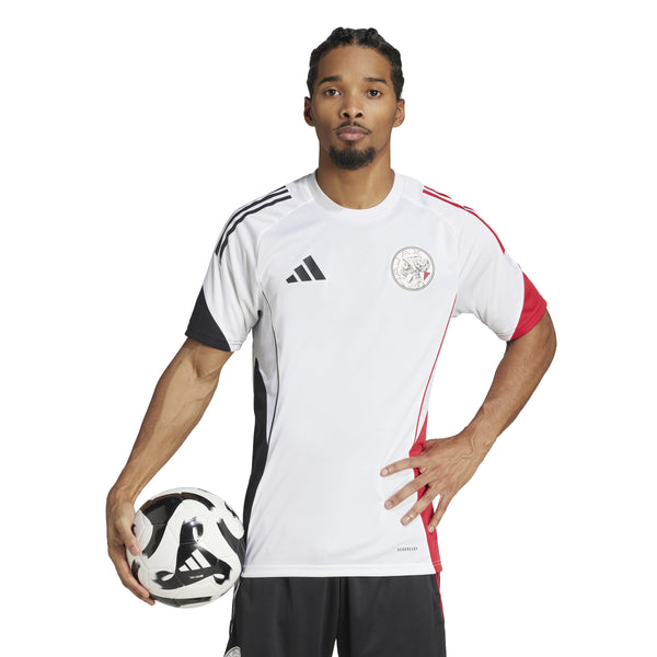 ADI AJAX 25-26 TR JERSEY WHITE/BLACK/BOLD RED