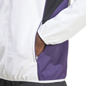 ADI MAN U 25-26  PRESENTATION JACKET WHITE/AURORA PLUM