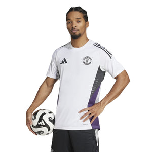 ADI MAN U 25-26 TR JERSEY WHITE/AURORA PLUM