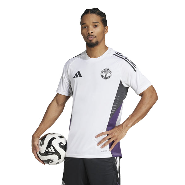 ADI MAN U 25-26 TR JERSEY WHITE/AURORA PLUM