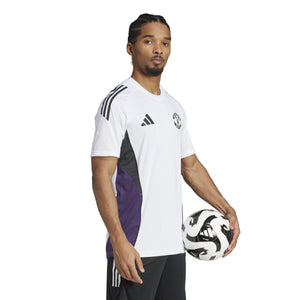 ADI MAN U 25-26 TR JERSEY WHITE/AURORA PLUM