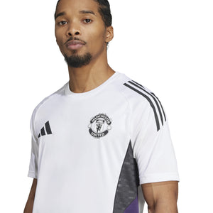 ADI MAN U 25-26 TR JERSEY WHITE/AURORA PLUM