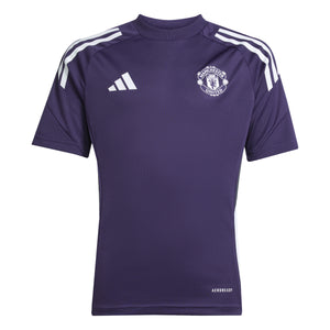 ADI JR MAN U 25-26 TR JERSEY AURORA PLUM/WHITE