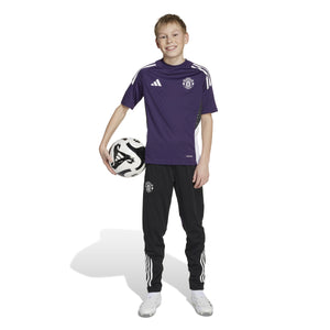 ADI JR MAN U 25-26 TR JERSEY AURORA PLUM/WHITE